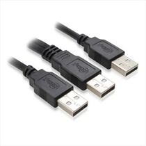 Original 3-head usb data cable male-to-male enhanced mobile hard disk cable camera car mp3 dual usb cable