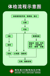 607 그림 포스터 인쇄 전시 보드 재료 스티커 그림 133 신체 검사 흐름도 병원