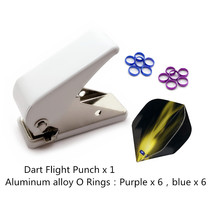  Dart Wing Puncher Tail wing Puncher Dart leaf Puncher Set with spring ring Aluminum ring