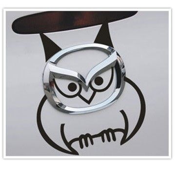 Applicable Mazda2 3 6 8 car mark modified loading post CX-5 Ruewing 7M2M3M6M8 Owl Reflective Patch Paper