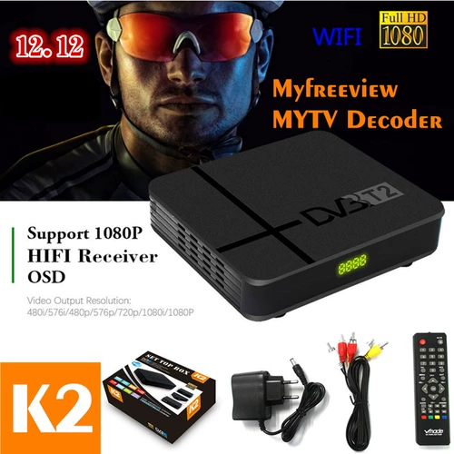DVB-T2 K2 MPEG4 HDTV MYTV Box 09 Модели Малайзии, Сингапура, России, Украины
