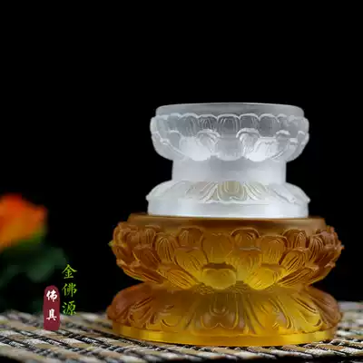 Bodhisattva elevated Lotus base Jizo Guanyin Glass for Buddha table Stone Lotus seat Buddha statue base Large special