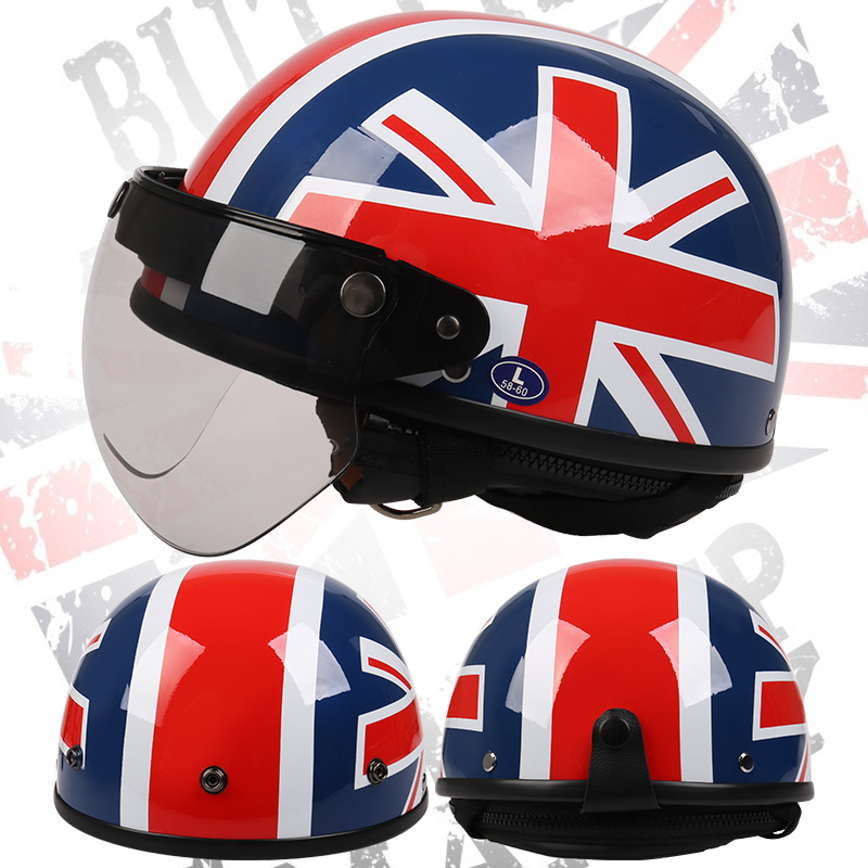 VAR electric car personality Harley four seasons universal helmet men and women lightweight summer half helmet helmet