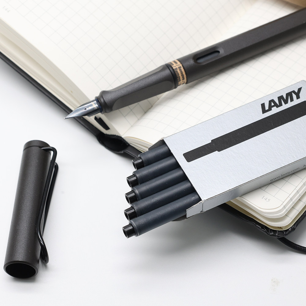 Ling Mei ink sack LAMY ink bold ink black blue pen with non-carbon unblocked refill German original clothing import