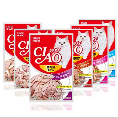 Inabao Miao good cat with soft canned cat snacks fresh bag 60g bag of Sunshine Beibei pet