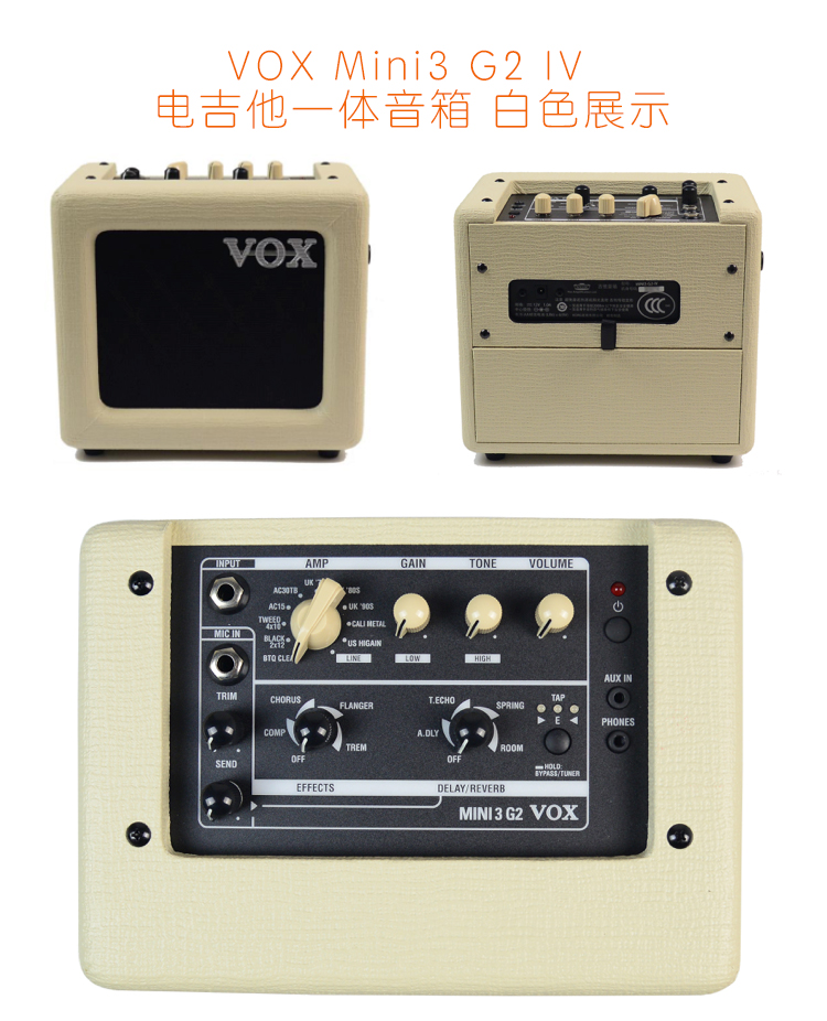 Vox MINI3 5 cầm tay mini guitar điện ballad hộp guitar acoustic chơi loa âm thanh pin điều khiển - Loa loa loa vi tính sony