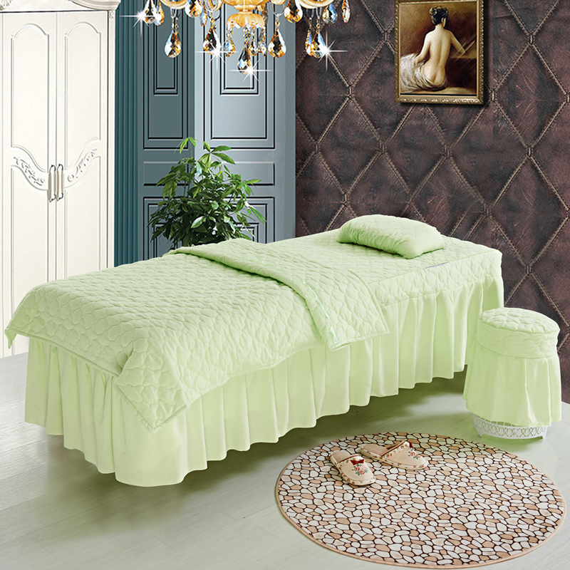 Meiyi Home Textiles Beauty Bed Cover Four-piece Massage Body Bed Cover Beauty Salon Soft Silk Skin-Friendly Cotton Multi-color Optional