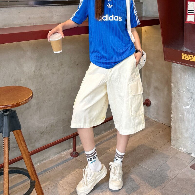 Adidas/Adidas Genuine 2026 Summer Clover Women's Workwear Loose Sports Shorts Jd0138 Adidas/Adidas Genuine 2026 Summer Clover Women's Workwear Loose Sports Shorts Jd0138