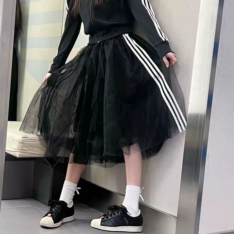 Adidas Adidas Trefoil Women's Fashionable and Elegant Outdoor Sports Casual Fashion Skirt Ks6563