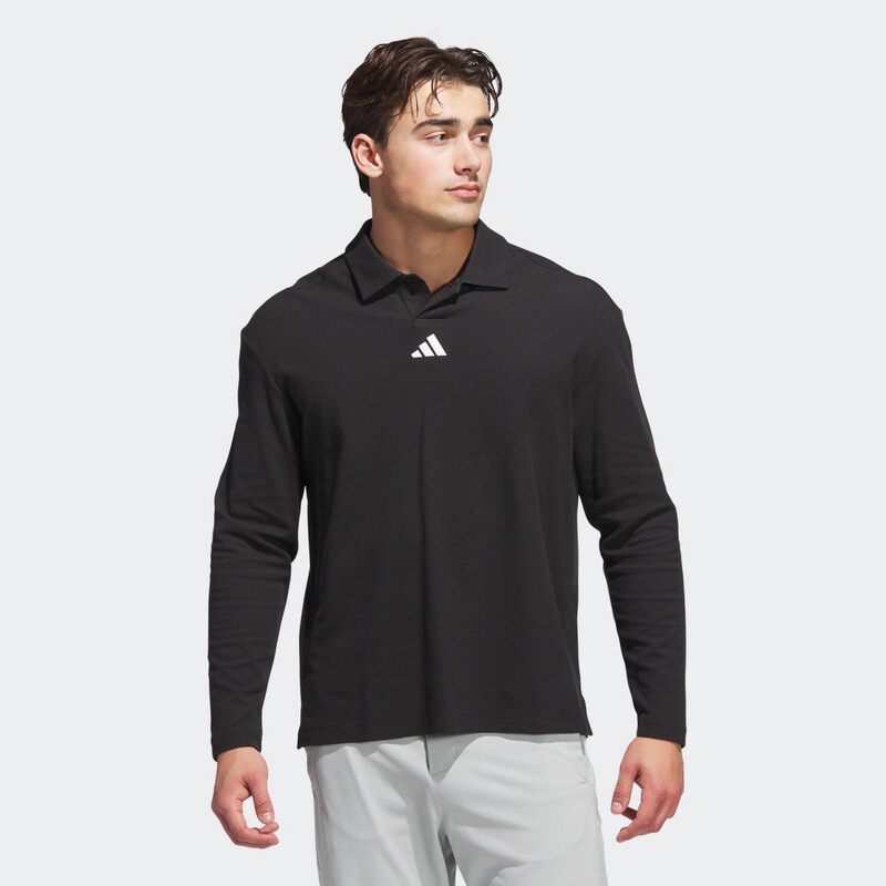Adidas/Adidas Men's Spring New Golf Sports Lapel Long-Sleeved Polo Shirt Jn3038