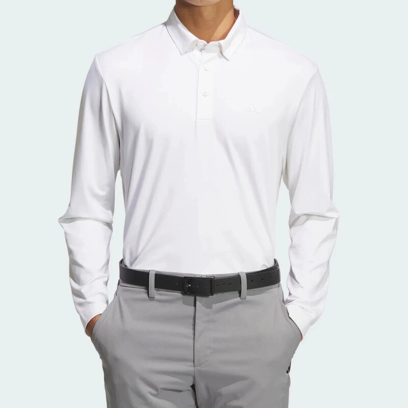 Adidas Polo Shirt for Men, Spring New Style, Breathable, Simple, Versatile, Casual Long-Sleeve Top, Authentic Jm7115