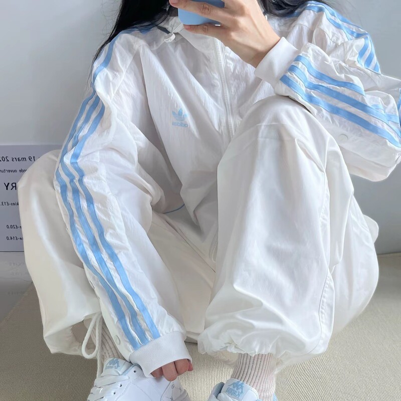 Adidas/Adidas Yecaow Women's Casual Sports Side-Button Loose Hooded Jacket Ji7474