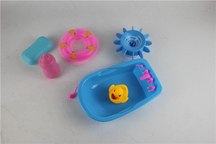 Children's bathroom Toys dress Home Wine Emulation Small bidet Ducks Swim Bath Rotary Windmill Play Water Toys