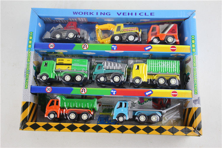 Cartoon Toy Toy Car Baby Mini Cartoon Engineering Car Baby 2-3 Young Boy Child 4-6