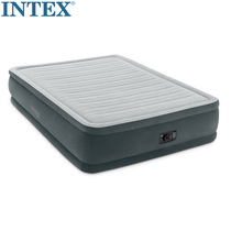 INTEX2 generation inflatable bed single luxury built-in electric pump air cushion bed double enlarged thick line pull inflatable mattress