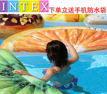 INTEX float swimming filled with air bed water floating bed water bed inflatable toy mesh red photo-thezer thickened