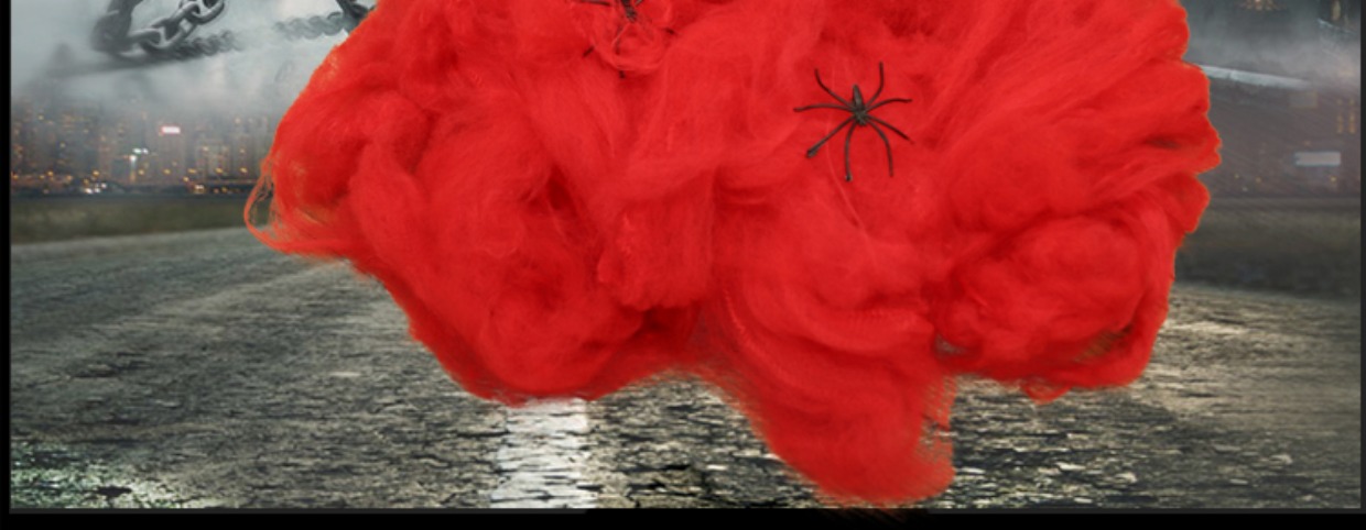 Halloween Ngôi nhà ma ám Dress up Vật phẩm Halloween Vật phẩm Lễ hội ma Khủng bố Đạo cụ ngu ngốc Sợi bông Bông nhện - Sản phẩm Đảng / Magic / Hiệu suất 	phụ kiện cosplay kiếm