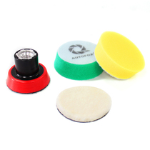 AUTOFOX 1 inch 2 inch Small area polishing Sponge disc Wool Disc Set Detail polishing