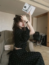 TMH STUDIO Nanfa Daily French style Poldot Dress Skirt Woman Summer Bubble Sleeveless Dress Design Sensational Dress