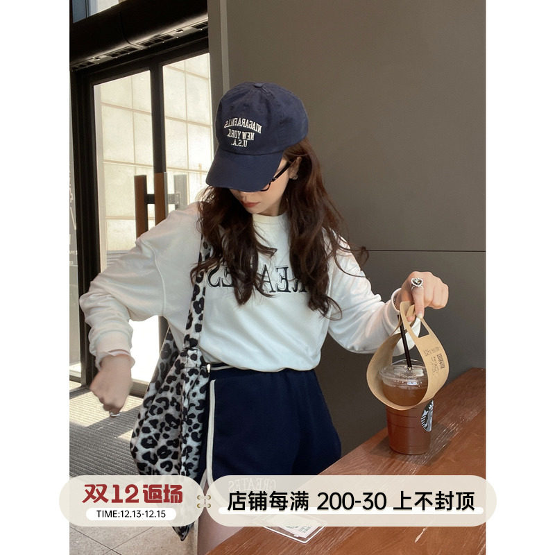 TMH STUDIO sports BM style suit women's summer new letter t-shirt foreign style shorts casual two-piece set