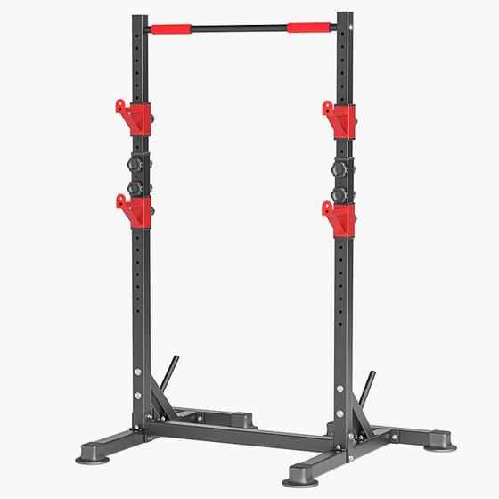Multifunctional Squat Rack, Weight Bench, Bench Press Barbell Rack, Home Fitness Equipment, Adjustable Pull-Up Bar