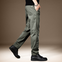 Spring High end Simple Fashion Brand Casual Pants for Men 2024 New Army Green Loose Straight Cone Versatile Pants for Men