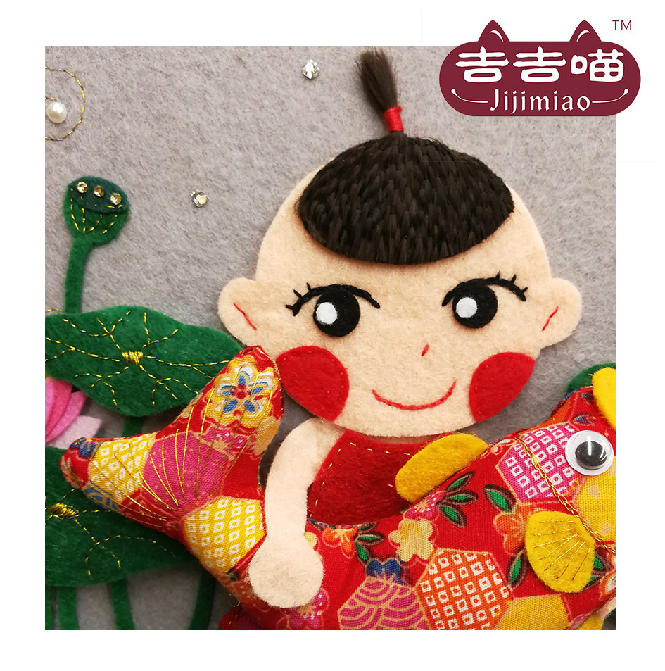 Original wool painting Gigi Mew personalized fetal hair painting of fetal hair memorial