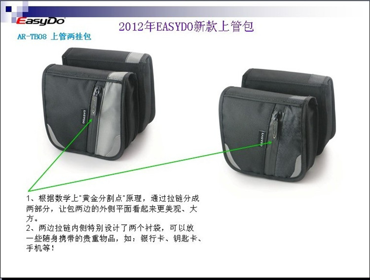 Sacoche pour vélo EASYDO - Ref 2232704 Image 3