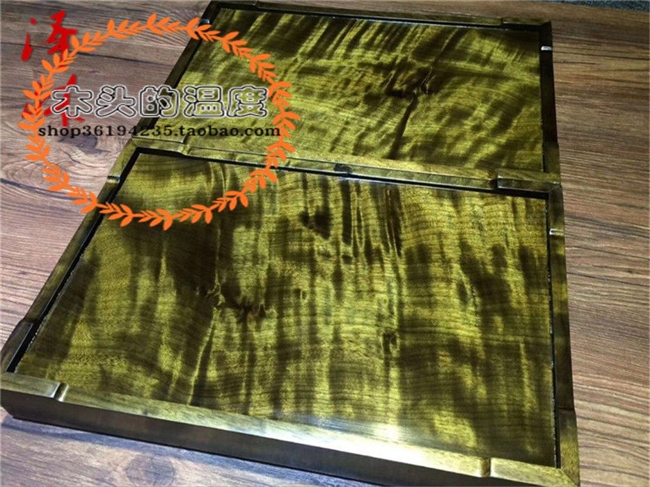 Xiangzu Authentic Sichuan Golden Wire Nanwood Wooden Pallet Solid Wood Celsius Disk Boutique Collector