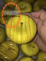 Golden Silk Nanmu Apple Large Leaf Nan Swing Piece Solid Wood On-board Pendulum Piece Craft Gift Vertan Tribute Simulation Fruit