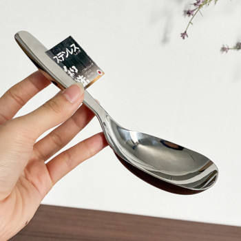 Foreign trade original 304 stainless steel exquisite household snail noodles stew noodles spoon drinking soup large spoon lightweight high-end