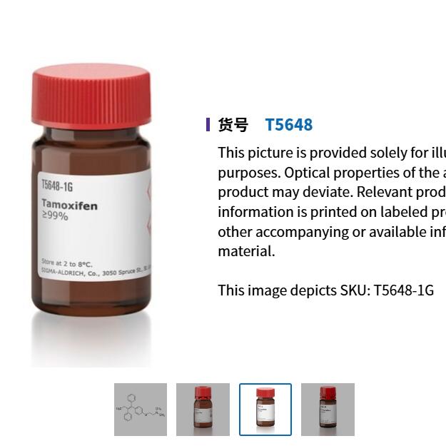 T5648泰莫西芬 1g 99% 生物化学科研试剂 他莫西芬