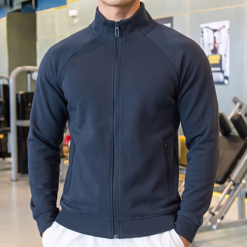 Spring and Autumn Sports Jacket, Long-Sleeved Zip-Up Cardigan, Running Training American-Style Fitness Wear, Stretchy Top, Heavyweight Cotton Sweatshirt Spring and Autumn Sports Jacket, Long-Sleeved Zip-Up Cardigan, Running Training American-Style Fitness Wear, Stretchy Top, Heavyweight Cotton Sweatshirt