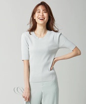 N553 special day your group New Single 21 spring and summer customer supply material simple elegant short sleeve knitted top Spring Spring