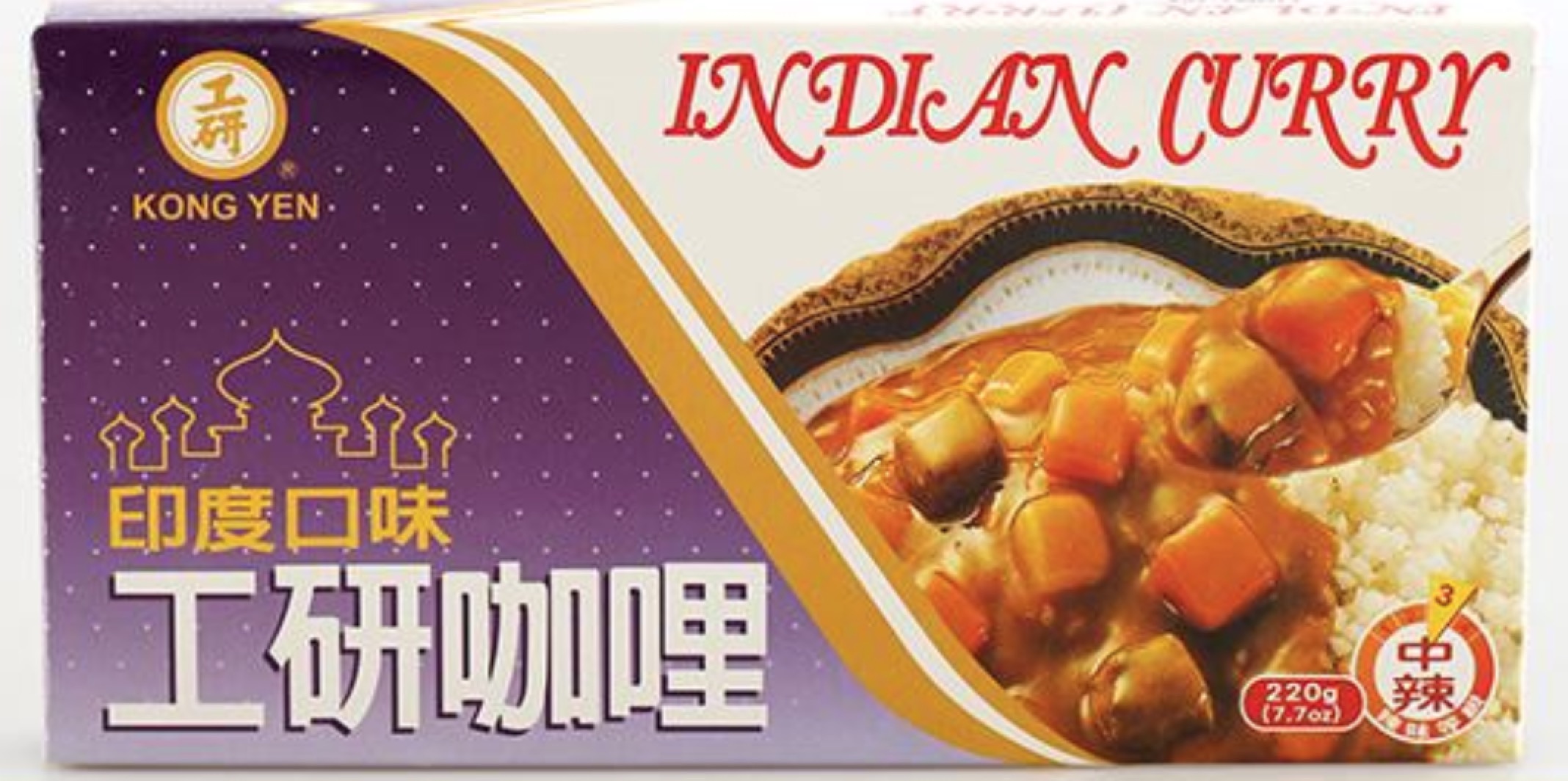 Taiwanese working in curry with spicy Indian taste 220g