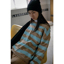 Step-by-step Contrast color splicing women 2020 New loose rest