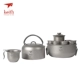 Ti3900 Titanium Kung Fu Tea Set+Pickup