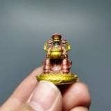 Культурный и богатство God Pure Bronze Color, нарисованный мини -мини -идольный орнамент высота 3 см