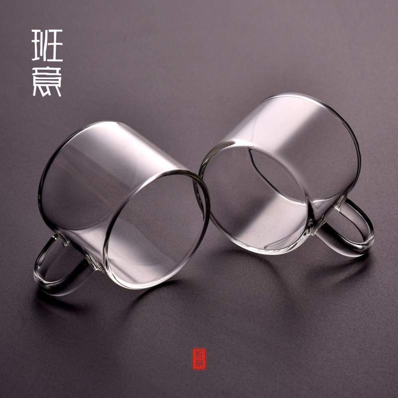 Ban Li - Heat - resistant thickening glass cup high transparent small cup kung fu cup glass cup accessories