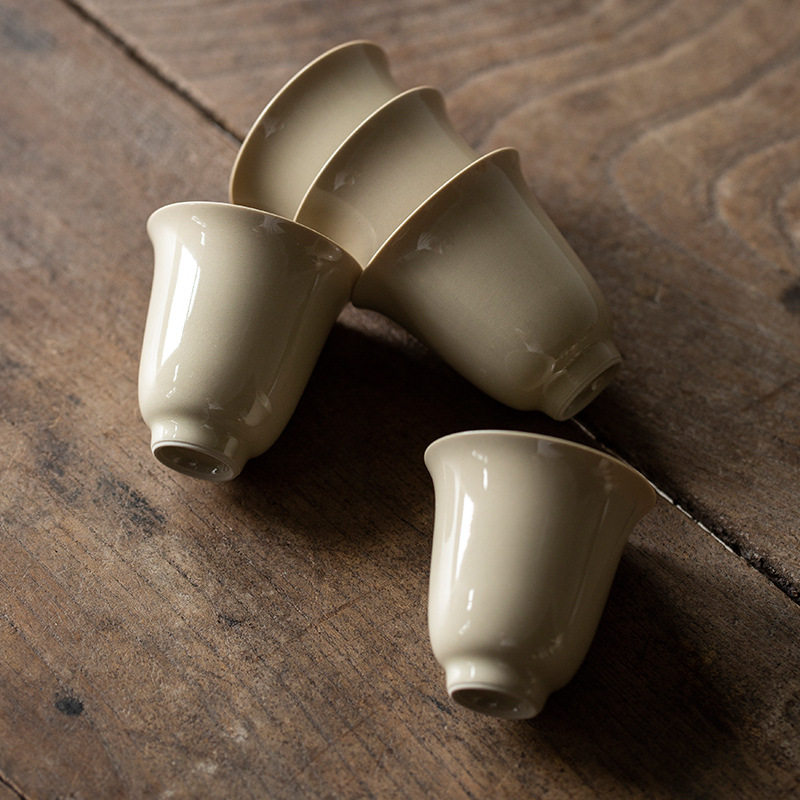 Class Grass Wood Grey Retro single cup Kung Fu tea Tea Tea Tea Tea cup Home Pink cup Master's cup Smelling Cup