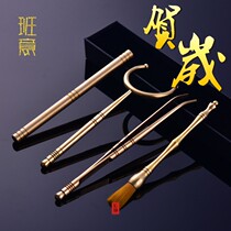 Banyi Pure Copper 2018 Lunar New Year Tea Clip Tea Ceremony Six Gentleman Tea Tweezers Copper Knife Tea Brush Copper Clamp Tea Accessories