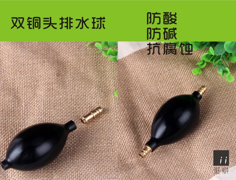 Khay trà cống ống hấp thụ bóng cống dẫn bóng đường ống trà đặt phụ kiện trà nghi lễ bã trà dưới ống nước ấm pha trà thủy tinh