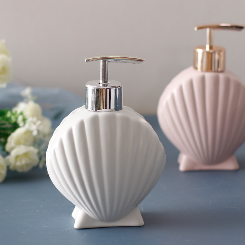 Solson ceramic bathroom lotion shower gel hand sanitizer hotel soap liquid squeezer shell detergent sub-bottling