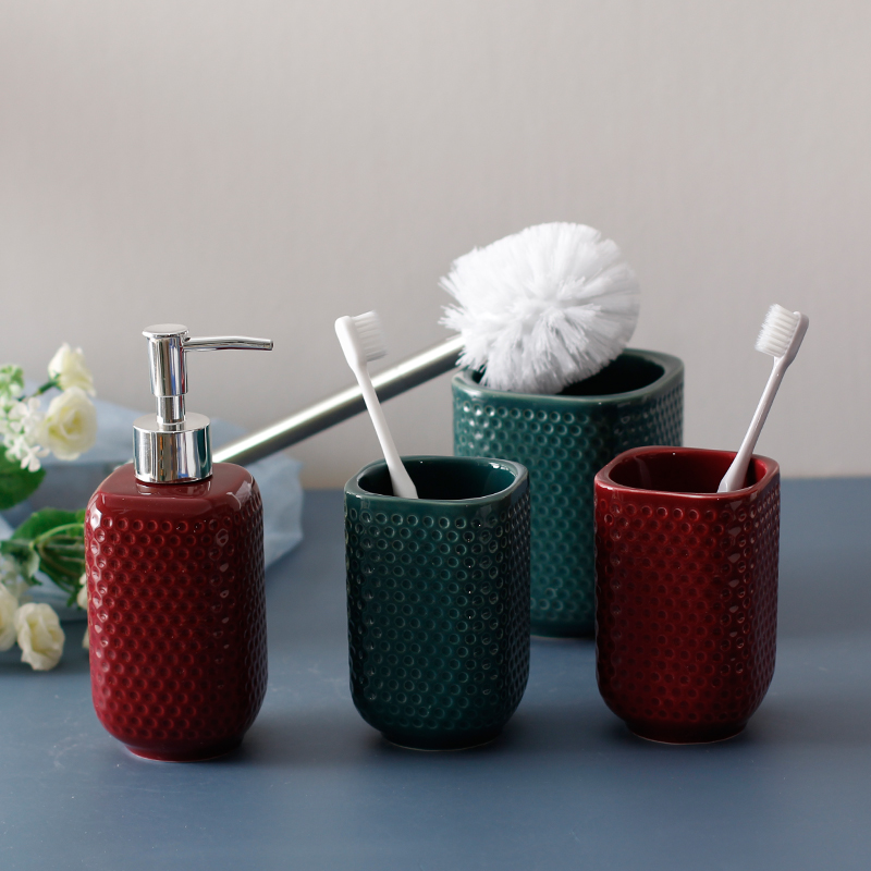 Sol Letter Wash Cup Suit Ceramic Makeup Room Toothbrushing Cup Creativity Gargle Cups Toothbrush Cups Bath accessories