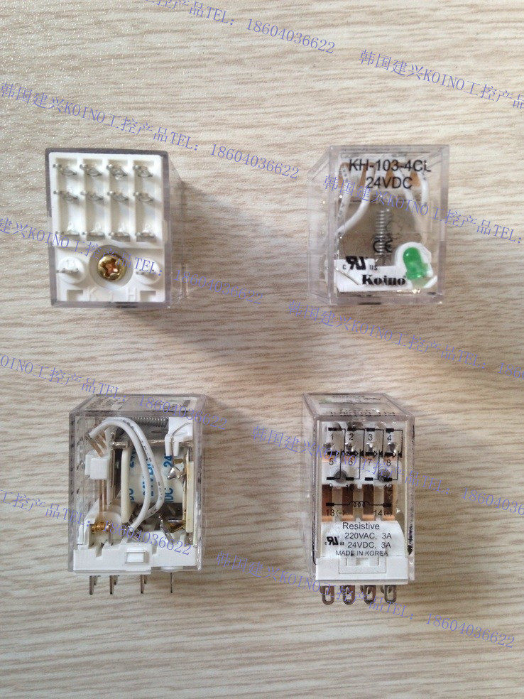 Korea Jianxing KOINO relay KH-103-4CL-AC220V KH-103-4CL-DC24V