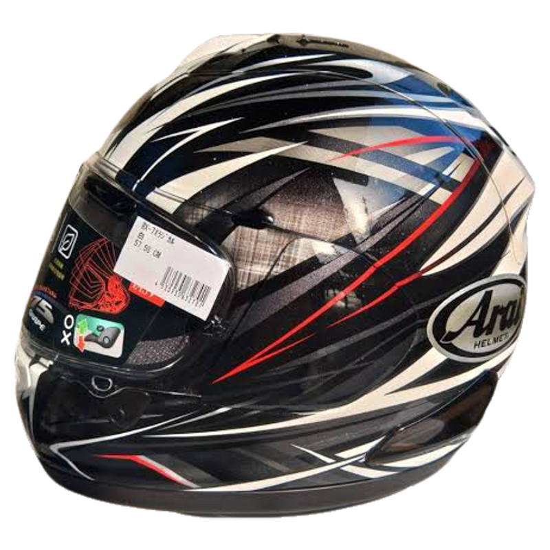 Arai Rx-7X Radical 24Th Year New Model Radical White, Green, Red, and Black Motorcycle Helmet Genuine in Stock