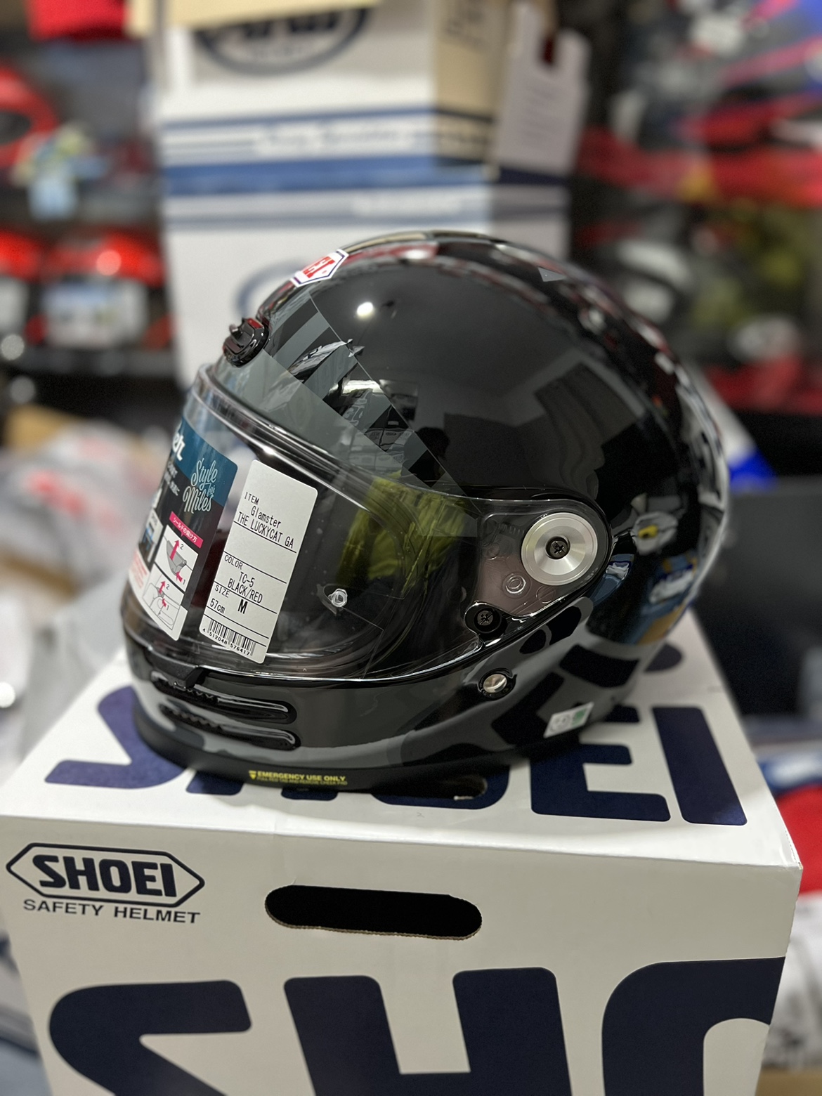 SHOEI GLAMSTER LUCKY CAT GARAGE 日版本土限定幸運貓復古安全帽