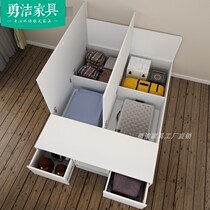 Storage bed 1 2-meter single bed 1 5-meter master bedroom double bed Board bed Multi-purpose high box storage bed with drawers