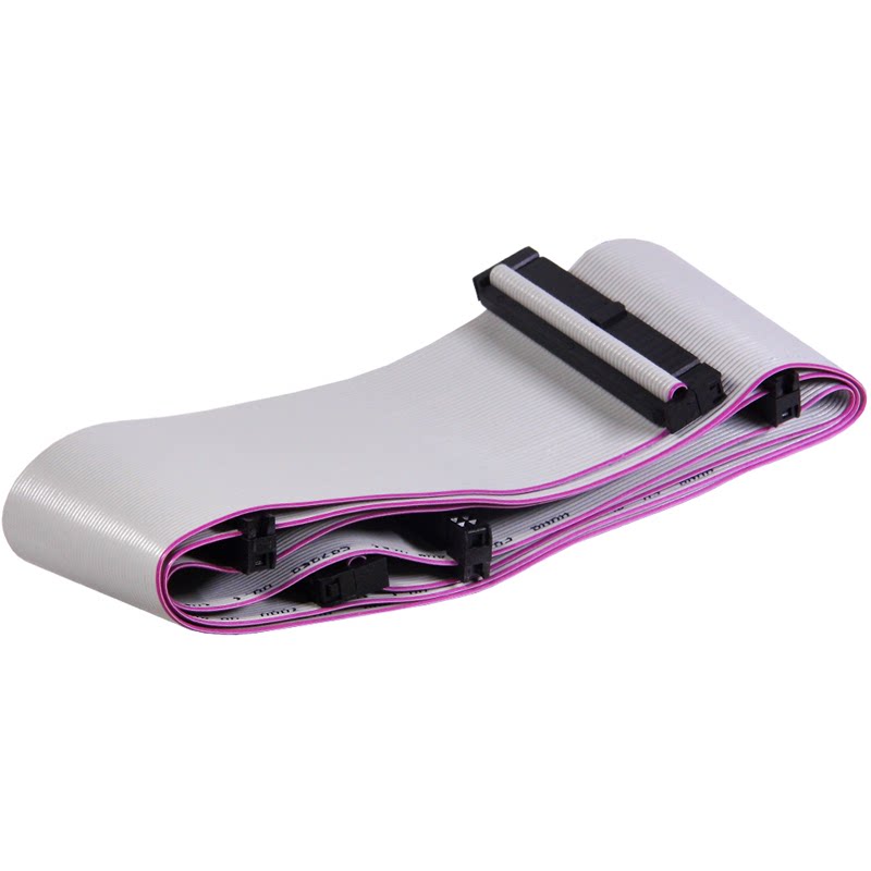 Brand new SCSI cable 50-pin SCSI optical drive hard drive data cable 5 connectors length 100 cm