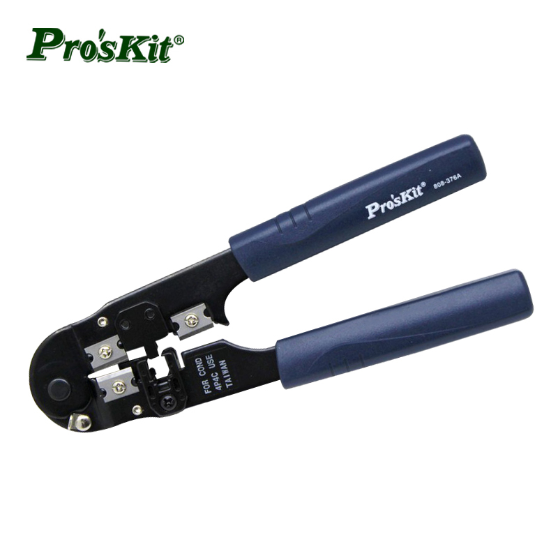 Taiwan Baogong 808-376A 4P telephone connector crimp clamp mesh wire pliers crystal head mesh wire pliers